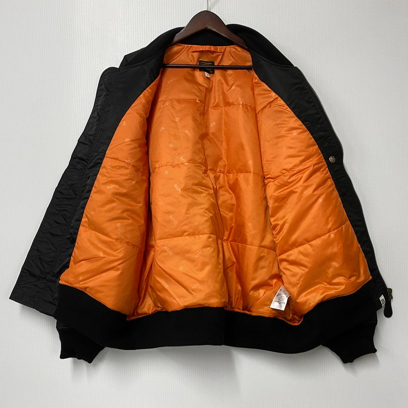 【中古美品】【メンズ】 A BATHING APE アベイシングエイプ 001HJK701003M SHARK MA-1 LOOSE JACKET シャーク エムエーワン ルーズ ジャケット アウター 142-260515-cs-20-izu サイズ：XL カラー：ブラック 万代Net店