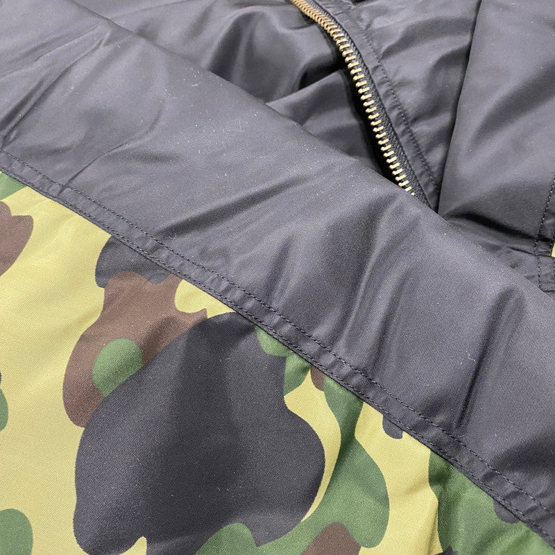 【中古美品】【メンズ】 A BATHING APE アベイシングエイプ 001HJK701003M SHARK MA-1 LOOSE JACKET シャーク エムエーワン ルーズ ジャケット アウター 142-260515-cs-20-izu サイズ：XL カラー：ブラック 万代Net店