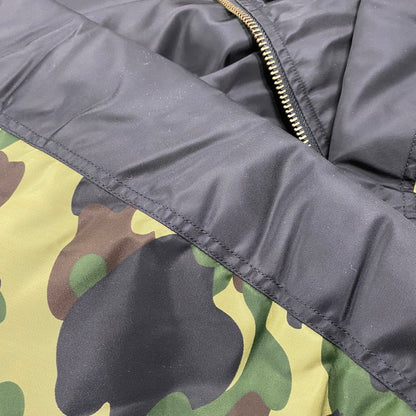【中古美品】【メンズ】 A BATHING APE アベイシングエイプ 001HJK701003M SHARK MA-1 LOOSE JACKET シャーク エムエーワン ルーズ ジャケット アウター 142-260515-cs-20-izu サイズ：XL カラー：ブラック 万代Net店