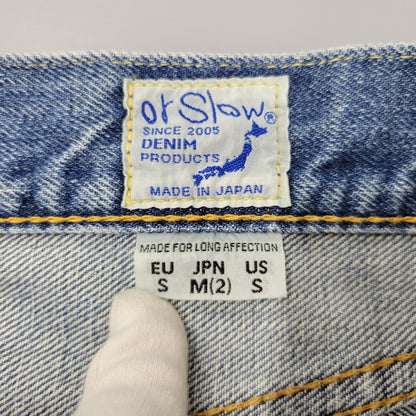 【中古品】【メンズ】 OR SLOW オアスロウ ZIP FLY DENIM PANTS ジップ フライ デニム パンツ ボトムス 156-260620-kh-06-izu サイズ：M カラー：インディゴ 万代Net店