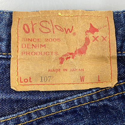 【中古品】【メンズ】 OR SLOW オアスロウ LOT 107 DENIM PANTS デニム パンツ ズボン ボトムス 156-260714-ya-15-izu サイズ：M カラー：インディゴ 万代Net店