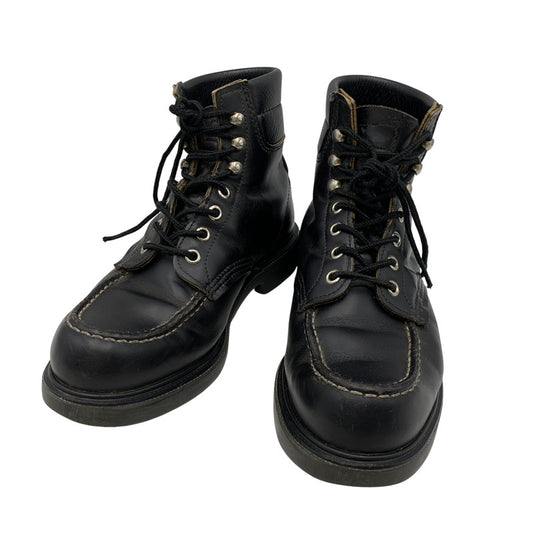【中古品】【メンズ/レディース】 RED WING レッドウィング 8133 刺繍羽タグ USA製 SUPERSOLE 6-INCH MOC-TOE スーパーソール 6インチ モックトゥ ブーツ靴 164-260513-kh-18-izu サイズ：6 1/2D カラー：ブラック 万代Net店