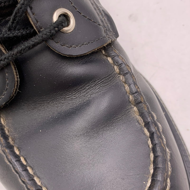 【中古品】【メンズ/レディース】 RED WING レッドウィング 8133 刺繍羽タグ USA製 SUPERSOLE 6-INCH MOC-TOE スーパーソール 6インチ モックトゥ ブーツ靴 164-260513-kh-18-izu サイズ：6 1/2D カラー：ブラック 万代Net店
