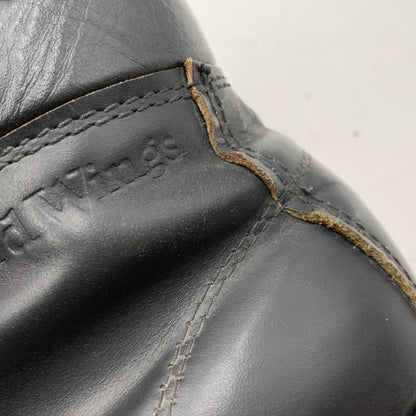 【中古品】【メンズ/レディース】 RED WING レッドウィング 8133 刺繍羽タグ USA製 SUPERSOLE 6-INCH MOC-TOE スーパーソール 6インチ モックトゥ ブーツ靴 164-260513-kh-18-izu サイズ：6 1/2D カラー：ブラック 万代Net店