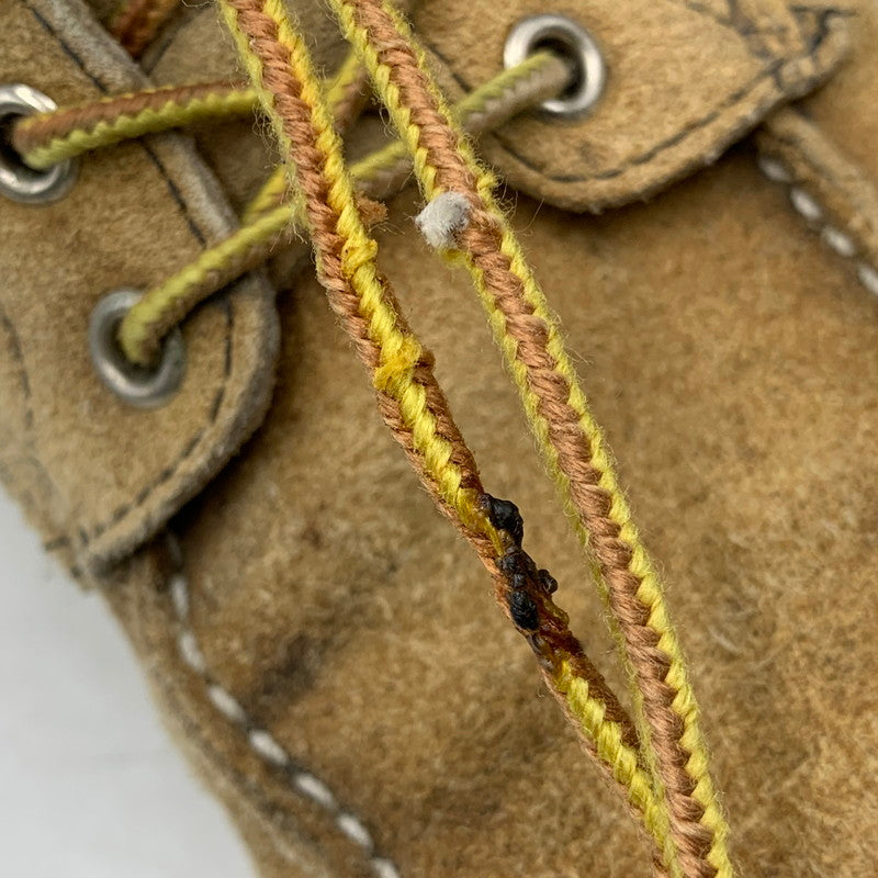 【現状渡し品】【メンズ】 RED WING レッドウィング 刺繍羽タグ USA製 IRISH SETTER MOC TOE SUEDE アイリッシュ セッター モック トゥ スエード ブーツ 靴 164-260513-kh-17-izu サイズ：7 1/2 カラー：ベージュ 万代Net店