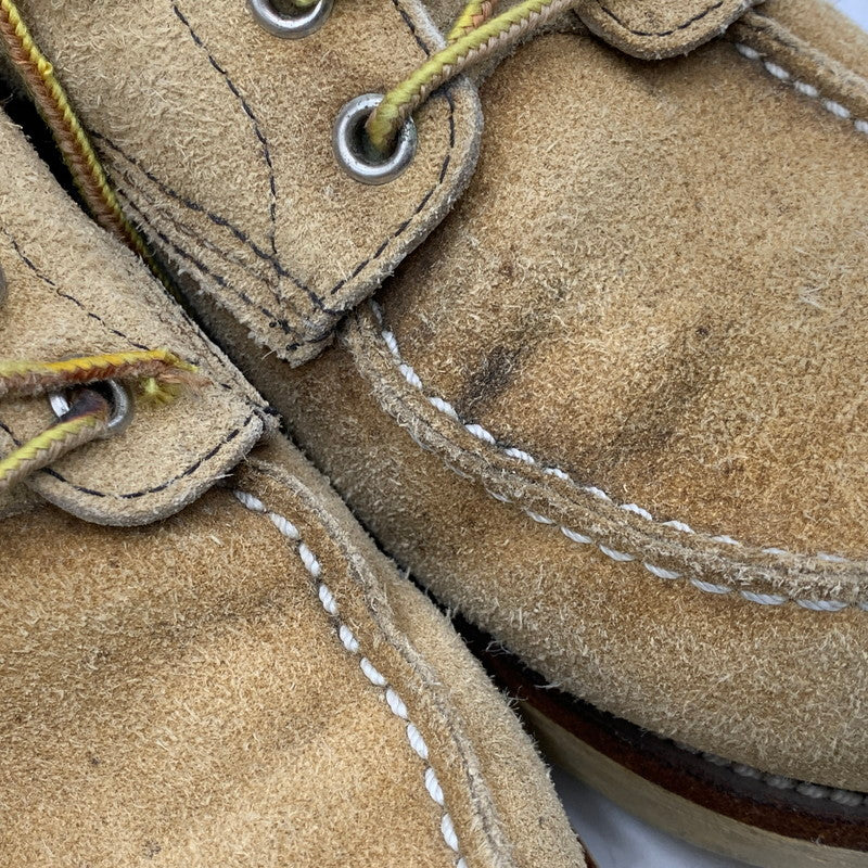 【現状渡し品】【メンズ】 RED WING レッドウィング 刺繍羽タグ USA製 IRISH SETTER MOC TOE SUEDE アイリッシュ セッター モック トゥ スエード ブーツ 靴 164-260513-kh-17-izu サイズ：7 1/2 カラー：ベージュ 万代Net店
