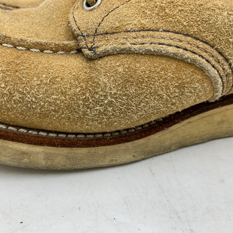 【現状渡し品】【メンズ】 RED WING レッドウィング 刺繍羽タグ USA製 IRISH SETTER MOC TOE SUEDE アイリッシュ セッター モック トゥ スエード ブーツ 靴 164-260513-kh-17-izu サイズ：7 1/2 カラー：ベージュ 万代Net店