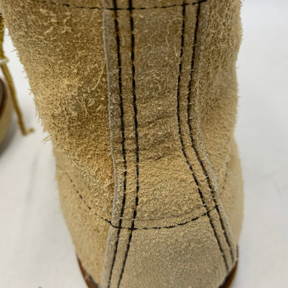 【現状渡し品】【メンズ】 RED WING レッドウィング 刺繍羽タグ USA製 IRISH SETTER MOC TOE SUEDE アイリッシュ セッター モック トゥ スエード ブーツ 靴 164-260513-kh-17-izu サイズ：7 1/2 カラー：ベージュ 万代Net店