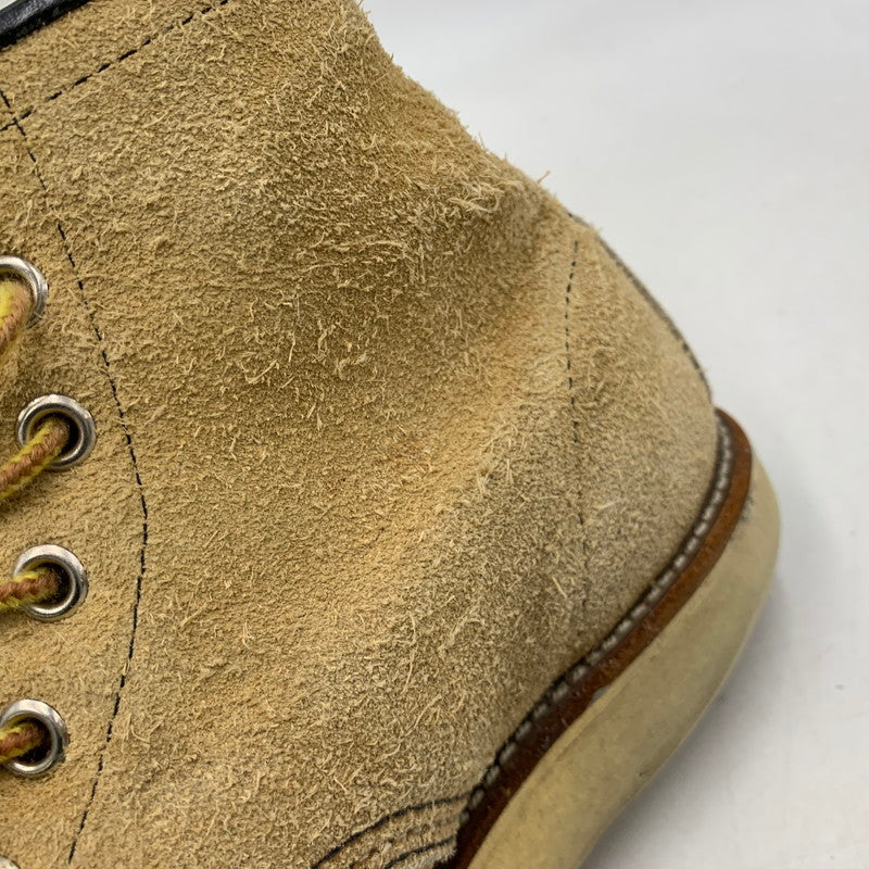 【現状渡し品】【メンズ】 RED WING レッドウィング 刺繍羽タグ USA製 IRISH SETTER MOC TOE SUEDE アイリッシュ セッター モック トゥ スエード ブーツ 靴 164-260513-kh-17-izu サイズ：7 1/2 カラー：ベージュ 万代Net店