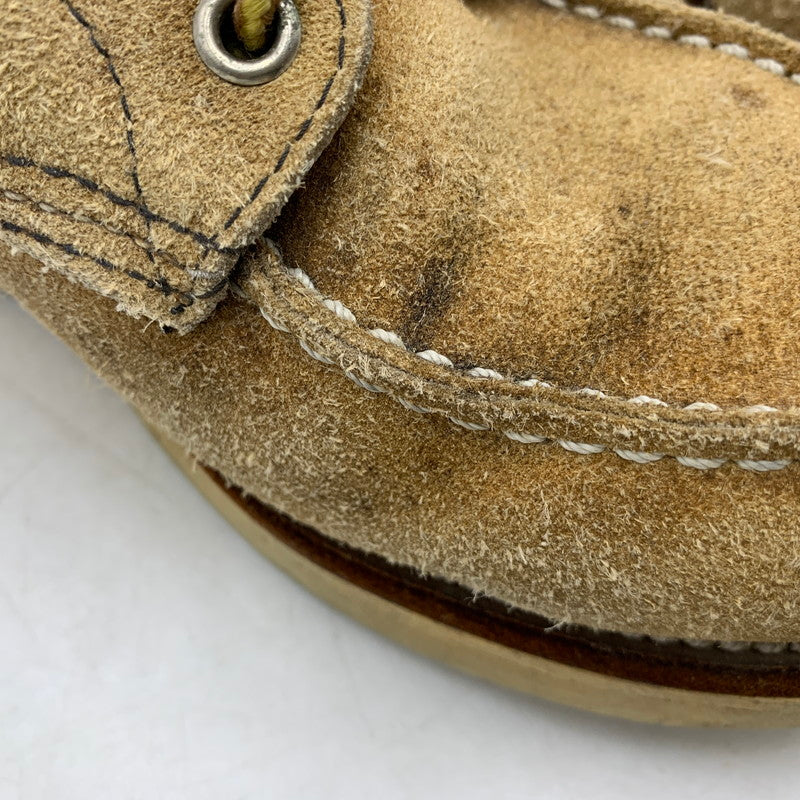 【現状渡し品】【メンズ】 RED WING レッドウィング 刺繍羽タグ USA製 IRISH SETTER MOC TOE SUEDE アイリッシュ セッター モック トゥ スエード ブーツ 靴 164-260513-kh-17-izu サイズ：7 1/2 カラー：ベージュ 万代Net店