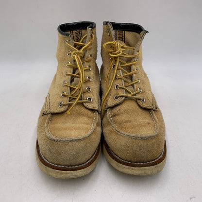 【現状渡し品】【メンズ】 RED WING レッドウィング 刺繍羽タグ USA製 IRISH SETTER MOC TOE SUEDE アイリッシュ セッター モック トゥ スエード ブーツ 靴 164-260513-kh-17-izu サイズ：7 1/2 カラー：ベージュ 万代Net店