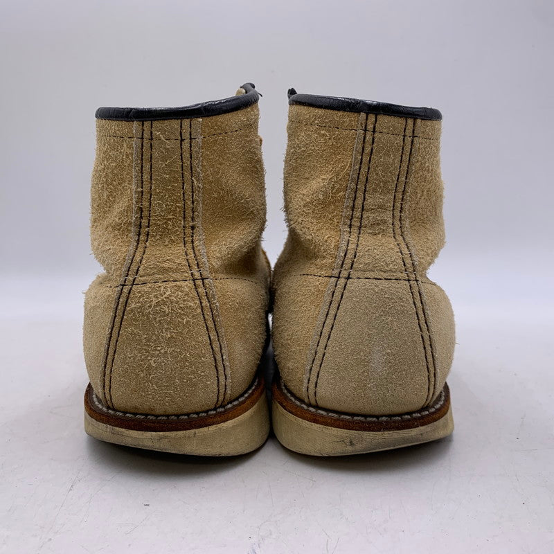 【現状渡し品】【メンズ】 RED WING レッドウィング 刺繍羽タグ USA製 IRISH SETTER MOC TOE SUEDE アイリッシュ セッター モック トゥ スエード ブーツ 靴 164-260513-kh-17-izu サイズ：7 1/2 カラー：ベージュ 万代Net店