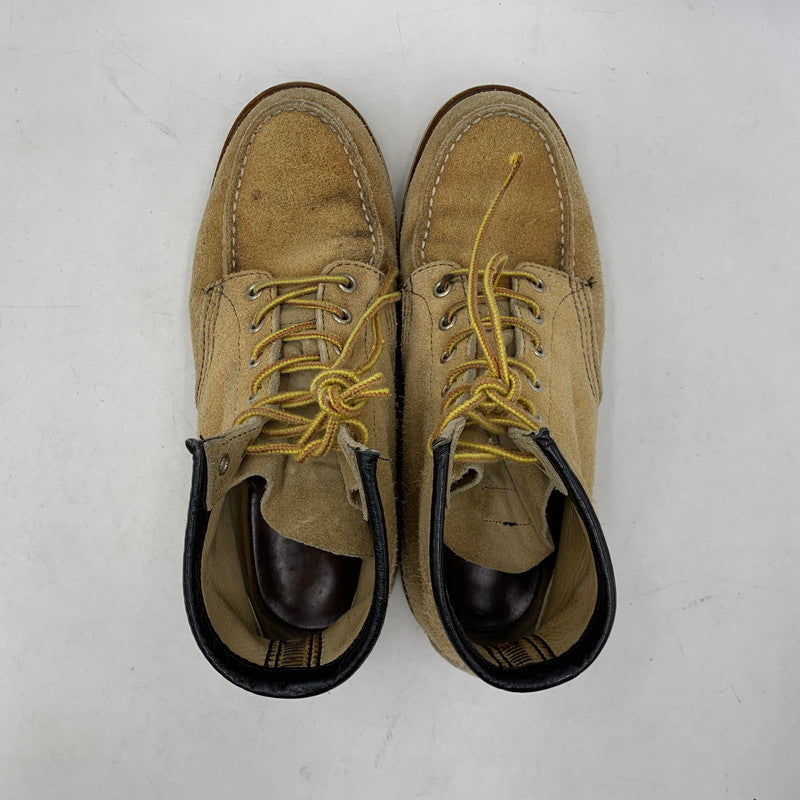【現状渡し品】【メンズ】 RED WING レッドウィング 刺繍羽タグ USA製 IRISH SETTER MOC TOE SUEDE アイリッシュ セッター モック トゥ スエード ブーツ 靴 164-260513-kh-17-izu サイズ：7 1/2 カラー：ベージュ 万代Net店