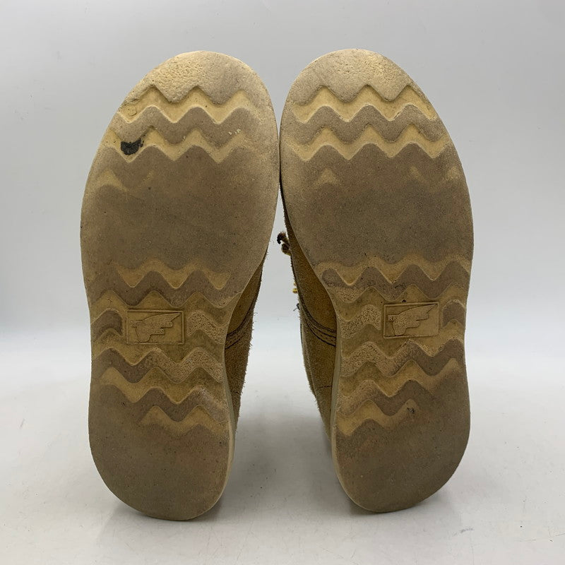 【現状渡し品】【メンズ】 RED WING レッドウィング 刺繍羽タグ USA製 IRISH SETTER MOC TOE SUEDE アイリッシュ セッター モック トゥ スエード ブーツ 靴 164-260513-kh-17-izu サイズ：7 1/2 カラー：ベージュ 万代Net店