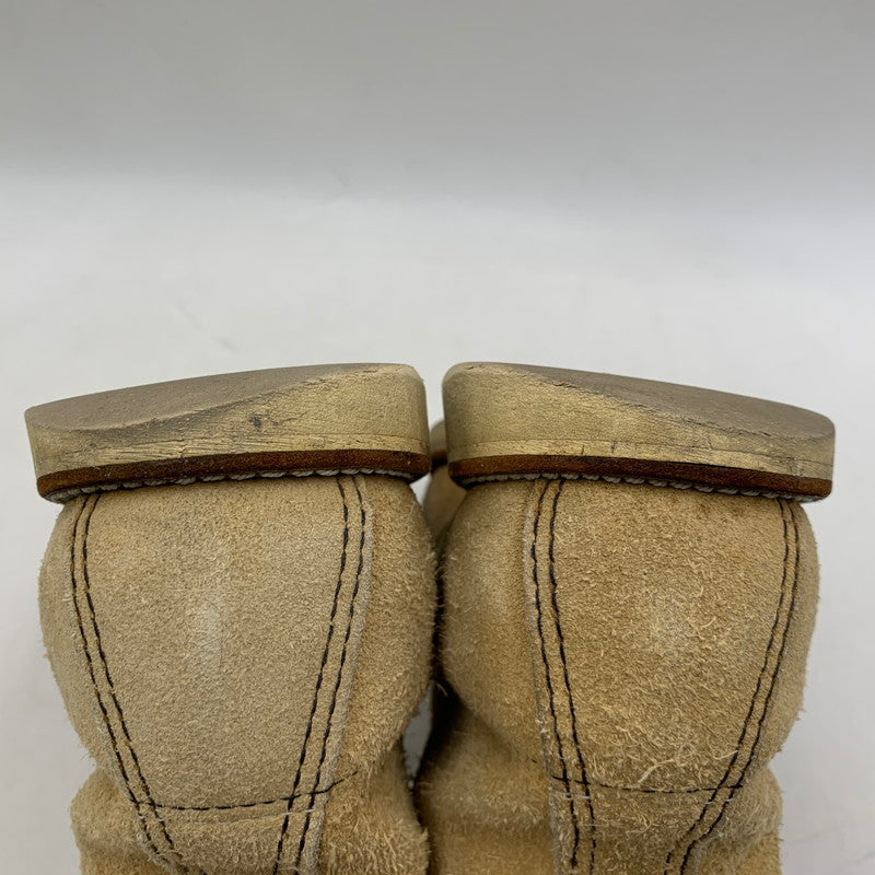 【現状渡し品】【メンズ】 RED WING レッドウィング 刺繍羽タグ USA製 IRISH SETTER MOC TOE SUEDE アイリッシュ セッター モック トゥ スエード ブーツ 靴 164-260513-kh-17-izu サイズ：7 1/2 カラー：ベージュ 万代Net店