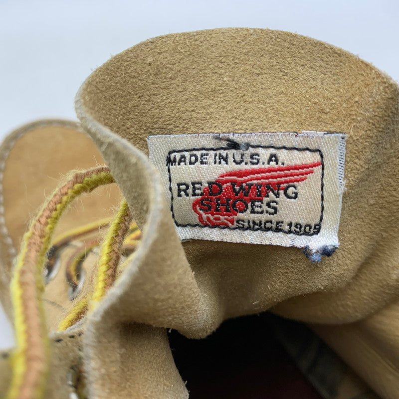 【現状渡し品】【メンズ】 RED WING レッドウィング 刺繍羽タグ USA製 IRISH SETTER MOC TOE SUEDE アイリッシュ セッター モック トゥ スエード ブーツ 靴 164-260513-kh-17-izu サイズ：7 1/2 カラー：ベージュ 万代Net店