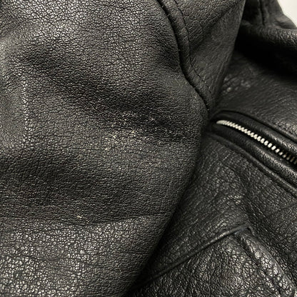 【中古品】【メンズ】 WILSONS LEATHER ウィルソンズレザー DOUBLE RIDERS JACKET ダブル ライダース ジャケット アウター 146-260513-kh-02-izu サイズ：S カラー：ブラック 万代Net店