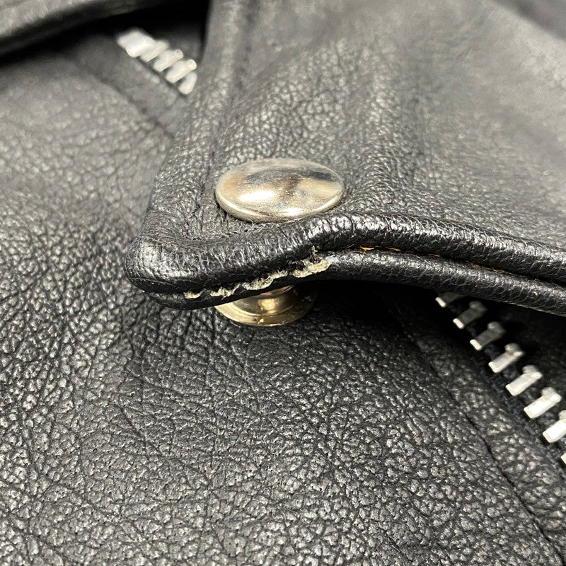 【中古品】【メンズ】 WILSONS LEATHER ウィルソンズレザー DOUBLE RIDERS JACKET ダブル ライダース ジャケット アウター 146-260513-kh-02-izu サイズ：S カラー：ブラック 万代Net店