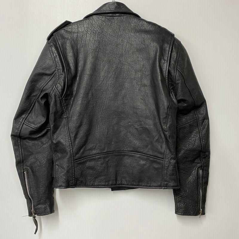 【中古品】【メンズ】 WILSONS LEATHER ウィルソンズレザー DOUBLE RIDERS JACKET ダブル ライダース ジャケット アウター 146-260513-kh-02-izu サイズ：S カラー：ブラック 万代Net店