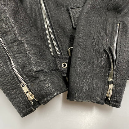 【中古品】【メンズ】 WILSONS LEATHER ウィルソンズレザー DOUBLE RIDERS JACKET ダブル ライダース ジャケット アウター 146-260513-kh-02-izu サイズ：S カラー：ブラック 万代Net店