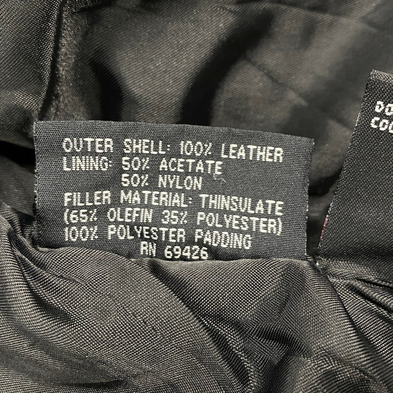 【中古品】【メンズ】 WILSONS LEATHER ウィルソンズレザー DOUBLE RIDERS JACKET ダブル ライダース ジャケット アウター 146-260513-kh-02-izu サイズ：S カラー：ブラック 万代Net店
