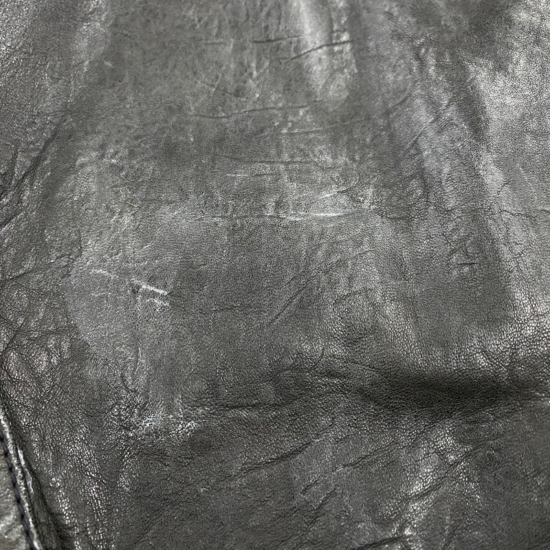 【中古品】【メンズ】 OLD GAP オールド ギャップ 紺タグ SHEEP LEATHER RIDERS JACKET シープ レザー ライダース ジャケット アウター 146-260513-kh-01-izu サイズ：XL カラー：ブラック 万代Net店