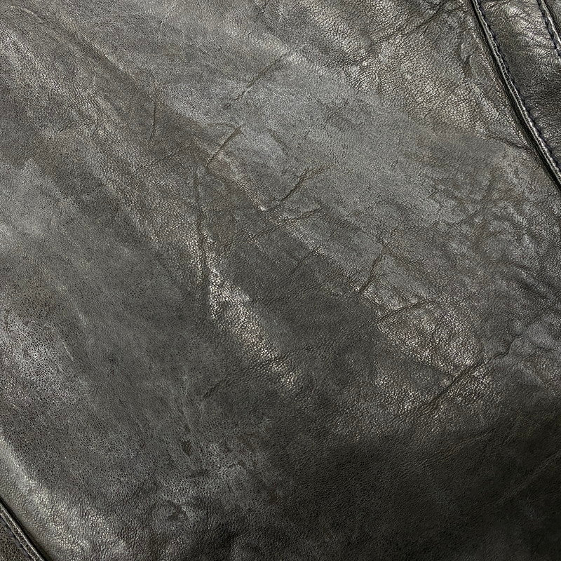 【中古品】【メンズ】 OLD GAP オールド ギャップ 紺タグ SHEEP LEATHER RIDERS JACKET シープ レザー ライダース ジャケット アウター 146-260513-kh-01-izu サイズ：XL カラー：ブラック 万代Net店