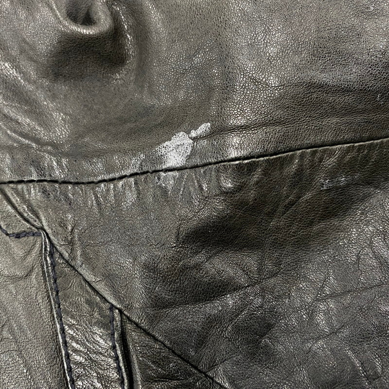 【中古品】【メンズ】 OLD GAP オールド ギャップ 紺タグ SHEEP LEATHER RIDERS JACKET シープ レザー ライダース ジャケット アウター 146-260513-kh-01-izu サイズ：XL カラー：ブラック 万代Net店