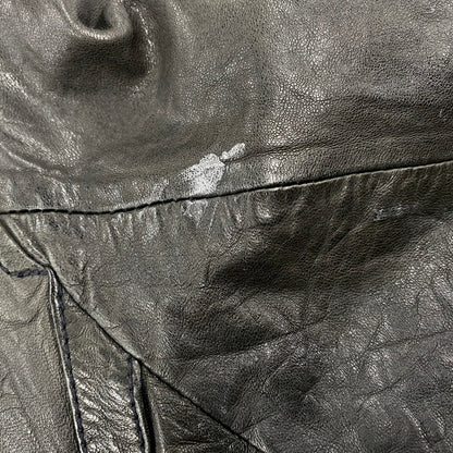 【中古品】【メンズ】 OLD GAP オールド ギャップ 紺タグ SHEEP LEATHER RIDERS JACKET シープ レザー ライダース ジャケット アウター 146-260513-kh-01-izu サイズ：XL カラー：ブラック 万代Net店