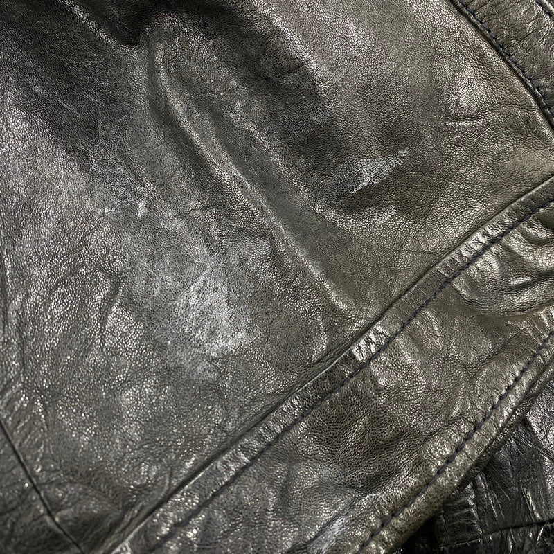 【中古品】【メンズ】 OLD GAP オールド ギャップ 紺タグ SHEEP LEATHER RIDERS JACKET シープ レザー ライダース ジャケット アウター 146-260513-kh-01-izu サイズ：XL カラー：ブラック 万代Net店