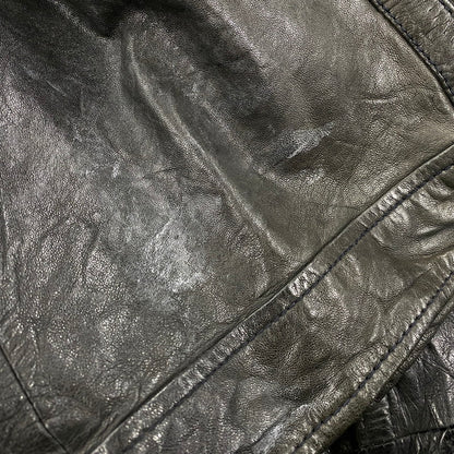 【中古品】【メンズ】 OLD GAP オールド ギャップ 紺タグ SHEEP LEATHER RIDERS JACKET シープ レザー ライダース ジャケット アウター 146-260513-kh-01-izu サイズ：XL カラー：ブラック 万代Net店