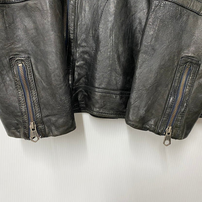 【中古品】【メンズ】 OLD GAP オールド ギャップ 紺タグ SHEEP LEATHER RIDERS JACKET シープ レザー ライダース ジャケット アウター 146-260513-kh-01-izu サイズ：XL カラー：ブラック 万代Net店
