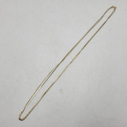 【中古品】【レディース】 MARIHA マリハ SV925 SILENT RAIN 2連 CHAIN NECKLACE サイレントレイン チェーン ネックレス アクセサリー 192-260513-kh-12-izu カラー：ゴールド 万代Net店
