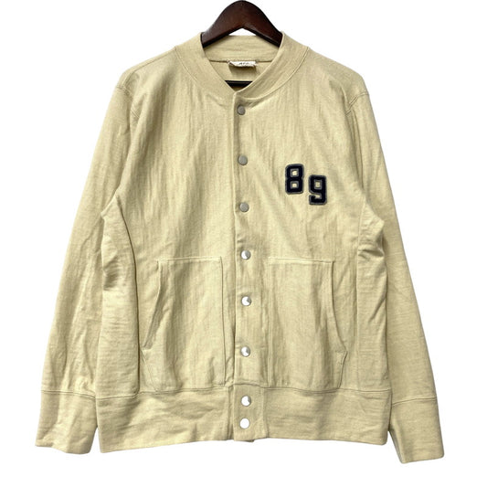 【中古品】【レディース】 45R フォーティファイブ・アール US MOO WOOL 908 REVERSE LOGO STADIUM CARDIGAN ロゴ スタジアム カーディガン 168-260516-as-01-izu サイズ：3 カラー：ベージュ 万代Net店