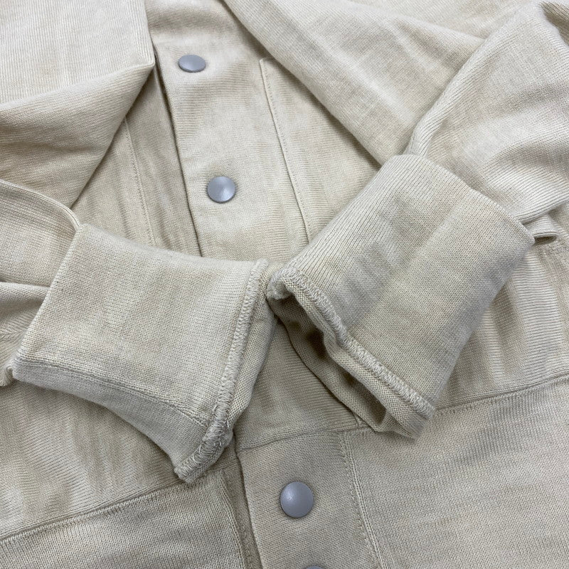 【中古品】【レディース】 45R フォーティファイブ・アール US MOO WOOL 908 REVERSE LOGO STADIUM CARDIGAN ロゴ スタジアム カーディガン 168-260516-as-01-izu サイズ：3 カラー：ベージュ 万代Net店
