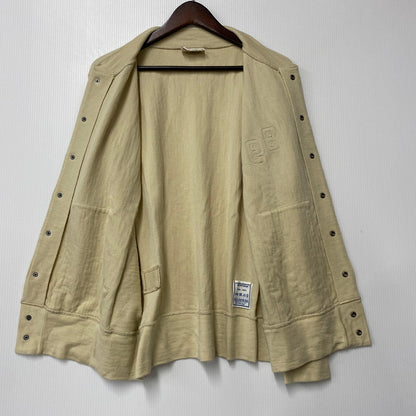 【中古品】【レディース】 45R フォーティファイブ・アール US MOO WOOL 908 REVERSE LOGO STADIUM CARDIGAN ロゴ スタジアム カーディガン 168-260516-as-01-izu サイズ：3 カラー：ベージュ 万代Net店