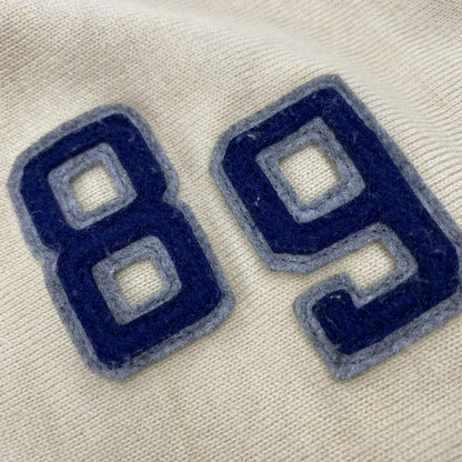 【中古品】【レディース】 45R フォーティファイブ・アール US MOO WOOL 908 REVERSE LOGO STADIUM CARDIGAN ロゴ スタジアム カーディガン 168-260516-as-01-izu サイズ：3 カラー：ベージュ 万代Net店