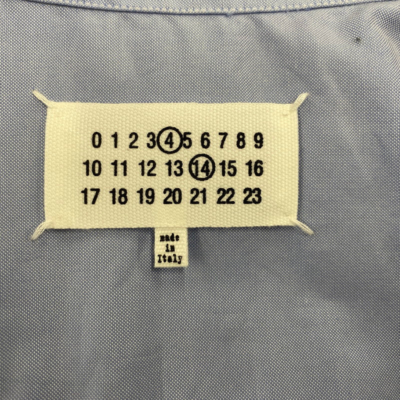【中古品】【メンズ】 MAISON MARGIELA メゾン マルジェラ SI1DL0002 S52925 ORGANIC COTTON OXFORD OVER SHIRT オーガニック コットン オックスフォード オーバー シャツ トップス 141-260513-kh-06-izu サイズ：37 カラー：ライトブルー 万代Net店
