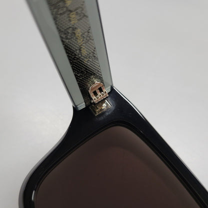 【中古品】【メンズ/レディース】 GUCCI グッチ GG2072SA-002 SQUARE SUNGLASSES スクエア サングラス 183-260513-kh-11-izu サイズ：52□21-145 カラー：ブラック 万代Net店