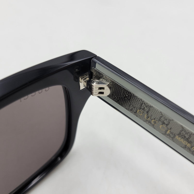 【中古品】【メンズ/レディース】 GUCCI グッチ GG2072SA-002 SQUARE SUNGLASSES スクエア サングラス 183-260513-kh-11-izu サイズ：52□21-145 カラー：ブラック 万代Net店