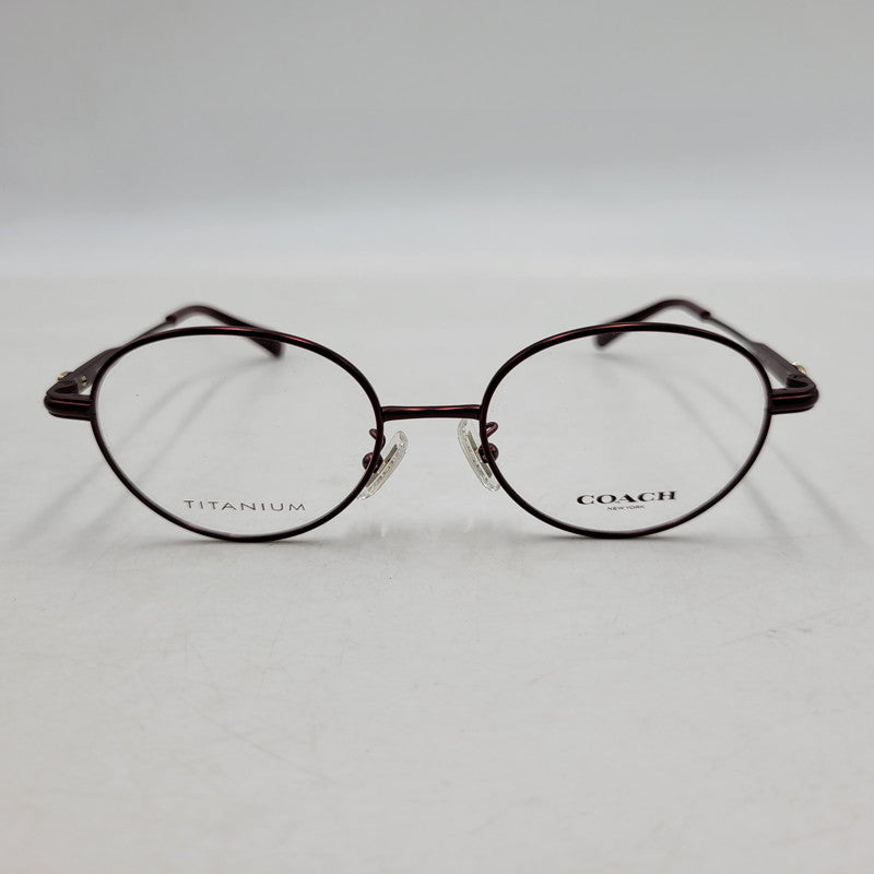 【中古品】【メンズ/レディース】 COACH コーチ SUNGLASSES HC5189TD サングラス メガネ 眼鏡 183-260523-as-03-izu サイズ：50□18-145 カラー：レッド系×クリア 万代Net店