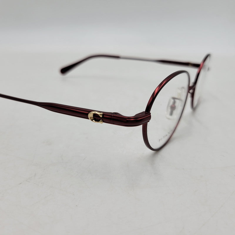 【中古品】【メンズ/レディース】 COACH コーチ SUNGLASSES HC5189TD サングラス メガネ 眼鏡 183-260523-as-03-izu サイズ：50□18-145 カラー：レッド系×クリア 万代Net店