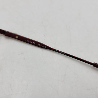 【中古品】【メンズ/レディース】 COACH コーチ SUNGLASSES HC5189TD サングラス メガネ 眼鏡 183-260523-as-03-izu サイズ：50□18-145 カラー：レッド系×クリア 万代Net店