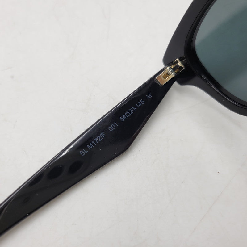 【中古美品】【メンズ/レディース】 SAINT LAURENT サンローラン SL M172 F 001 CAT-EYE SUNGLASSES キャットアイ サングラス 183-260513-kh-10-izu サイズ：54□20-145 カラー：ブラック 万代Net店