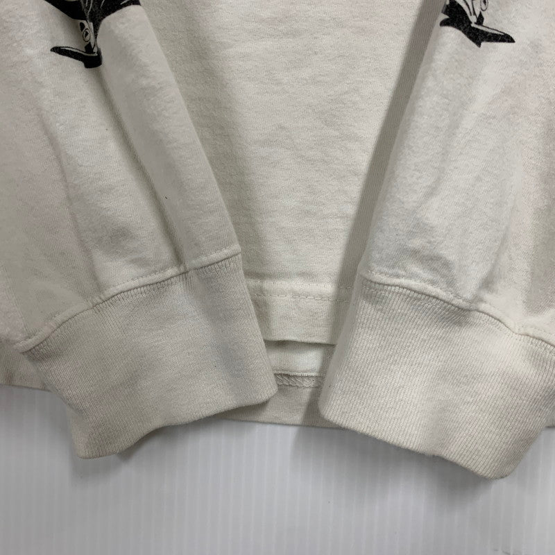 【中古品】【メンズ】 NEIGHBORHOOD ネイバーフッド × BURTON バートン 17AW BACK PRINT L S TEE バック プリント ロングスリーブ Tシャツ トップス 長袖 142-260531-ya-13-izu サイズ：M-R カラー：ホワイト 万代Net店
