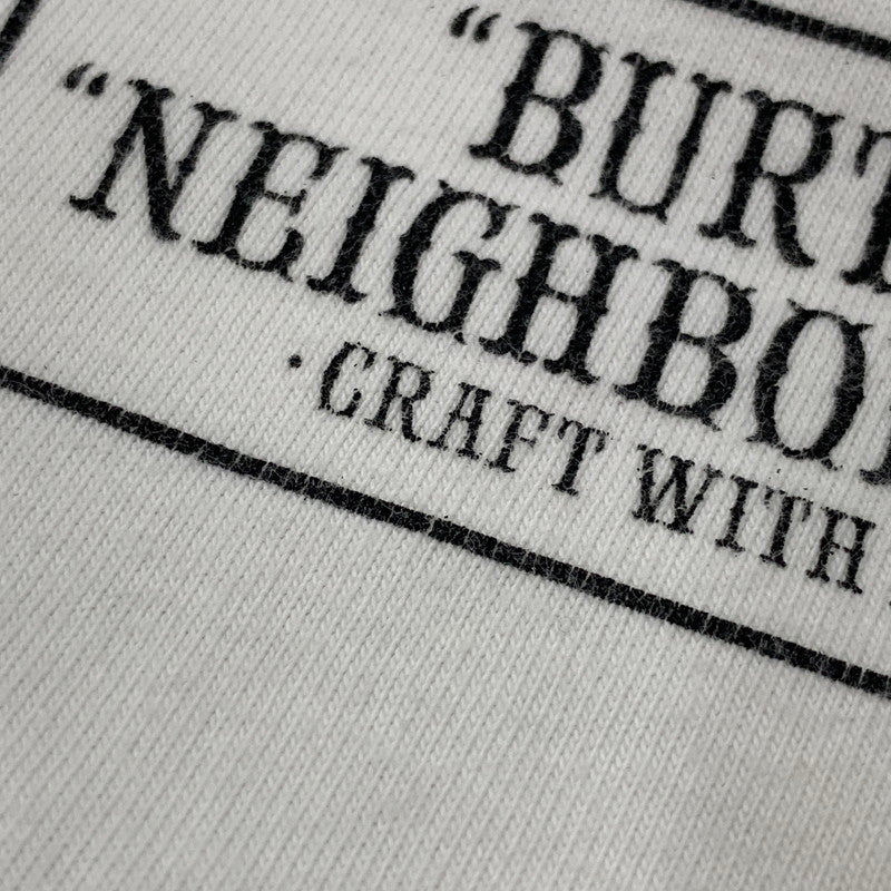 【中古品】【メンズ】 NEIGHBORHOOD ネイバーフッド × BURTON バートン 17AW BACK PRINT L S TEE バック プリント ロングスリーブ Tシャツ トップス 長袖 142-260531-ya-13-izu サイズ：M-R カラー：ホワイト 万代Net店