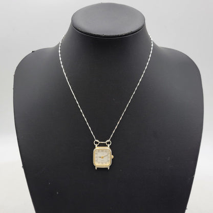 【中古品】【メンズ/レディース】 HIDAKA ヒダカ HDK-NE09 TINY WATCH NECKLACE タイニー ウォッチ ネックレス アクセサリー 192-260515-cs-07-izu サイズ：OS カラー：シルバー×ゴールド 万代Net店