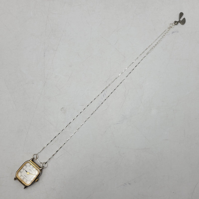 【中古品】【メンズ/レディース】 HIDAKA ヒダカ HDK-NE09 TINY WATCH NECKLACE タイニー ウォッチ ネックレス アクセサリー 192-260515-cs-07-izu サイズ：OS カラー：シルバー×ゴールド 万代Net店