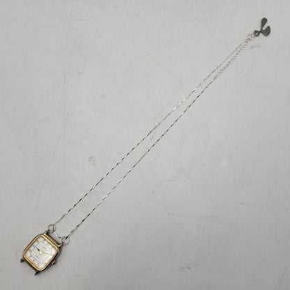 【中古品】【メンズ/レディース】 HIDAKA ヒダカ HDK-NE09 TINY WATCH NECKLACE タイニー ウォッチ ネックレス アクセサリー 192-260515-cs-07-izu サイズ：OS カラー：シルバー×ゴールド 万代Net店