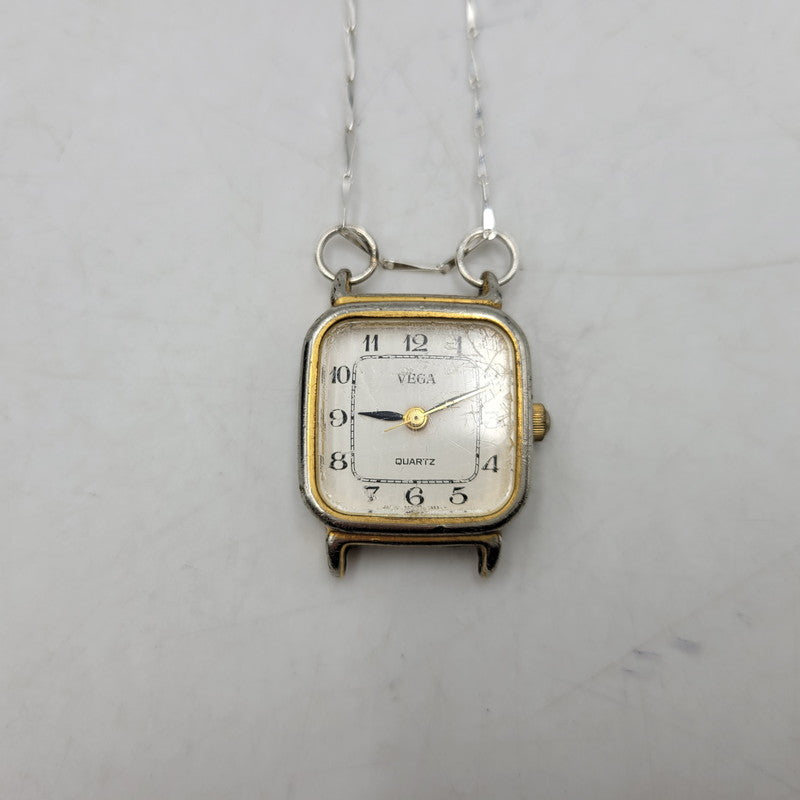 【中古品】【メンズ/レディース】 HIDAKA ヒダカ HDK-NE09 TINY WATCH NECKLACE タイニー ウォッチ ネックレス アクセサリー 192-260515-cs-07-izu サイズ：OS カラー：シルバー×ゴールド 万代Net店
